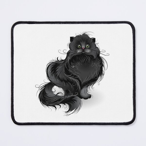Item preview, Fluffy black cat ( Fat cat ) designed and sold by Blackmoon9.