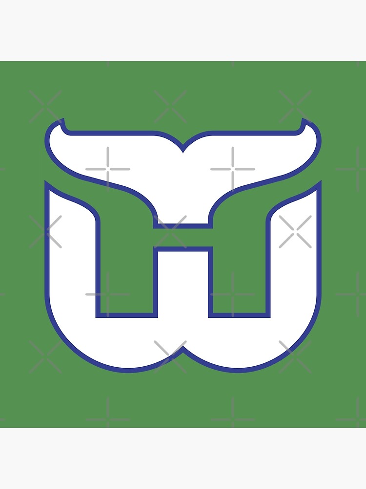 Hartford Whalers Vintage Logo Poster By Thesportsvault Redbubble