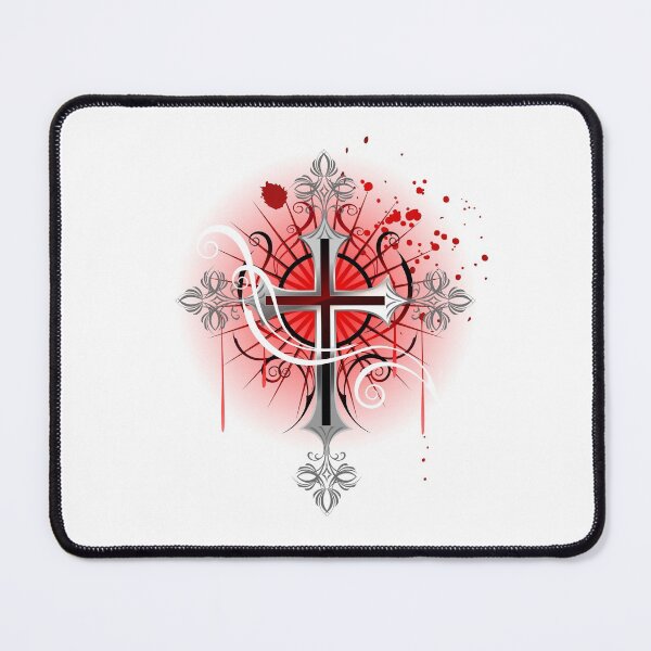 Item preview, Silver Cross on a White Background ( Golthic Cross ) designed and sold by Blackmoon9.