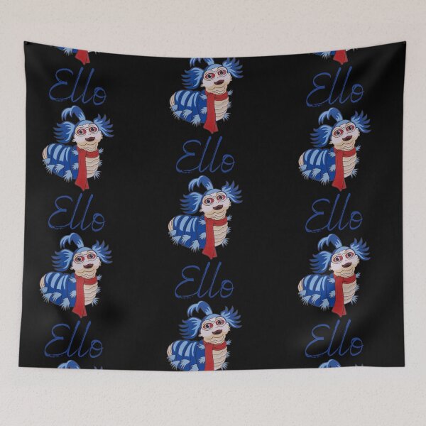 Item preview, Ello from the labyrinth worm in blue & Black designed and sold by comfortcare.