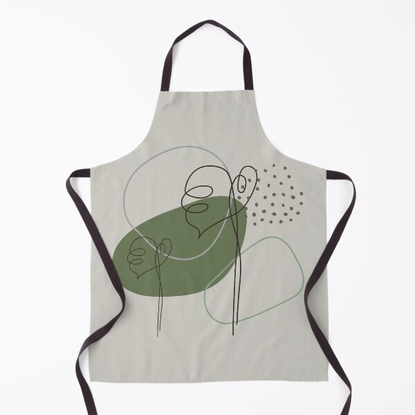 Item preview, Japandi Line Drawing with Green Shape designed and sold by Coralgb.