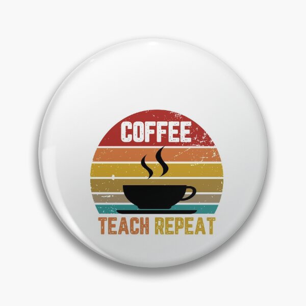 Item preview, Coffee Teach Sleep Repeat Teacher Vintage Gift SK designed and sold by andregiftshopzz.