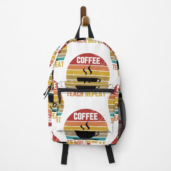 Item preview, Coffee Teach Sleep Repeat Teacher Vintage Gift SK designed and sold by andregiftshopzz.