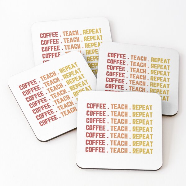 Item preview, Coffee Teach Sleep Repeat Teacher Vintage Gifts SK designed and sold by andregiftshopzz.