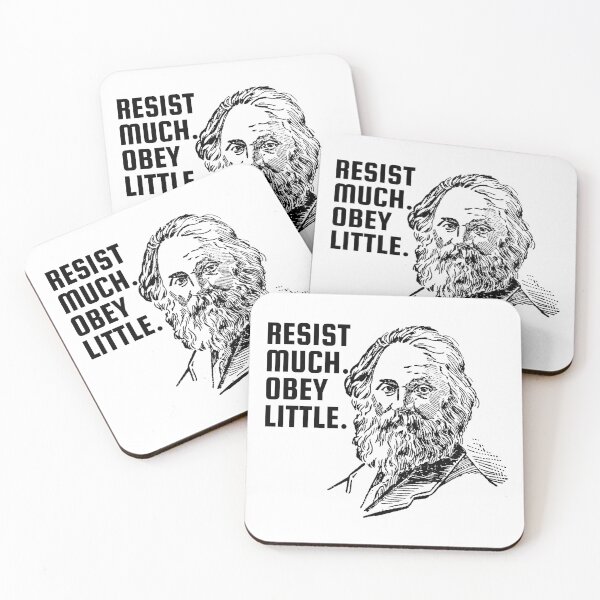 Artikelvorschau, Walt Whitman widersteht viel, gehorcht wenig Protest entworfen und verkauft von The Junto Shop.