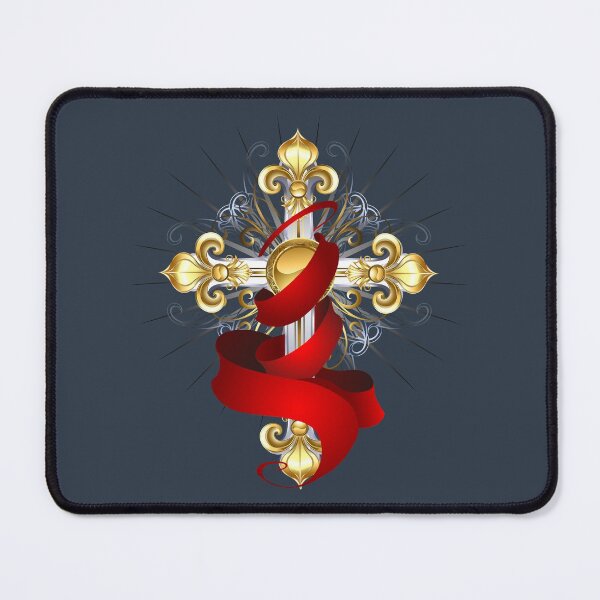 Item preview, Cross with a Red Ribbon designed and sold by Blackmoon9.
