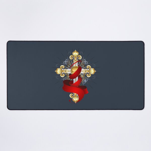 Item preview, Cross with a Red Ribbon designed and sold by Blackmoon9.