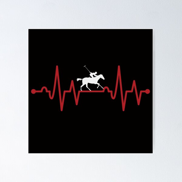 Item preview, Arena Polo Player Heartbeat, Funny Arena Polo designed and sold by Aerial Addicts.