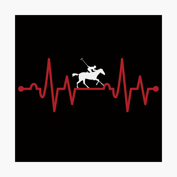 Item preview, Arena Polo Player Heartbeat, Funny Arena Polo designed and sold by Aerial Addicts.