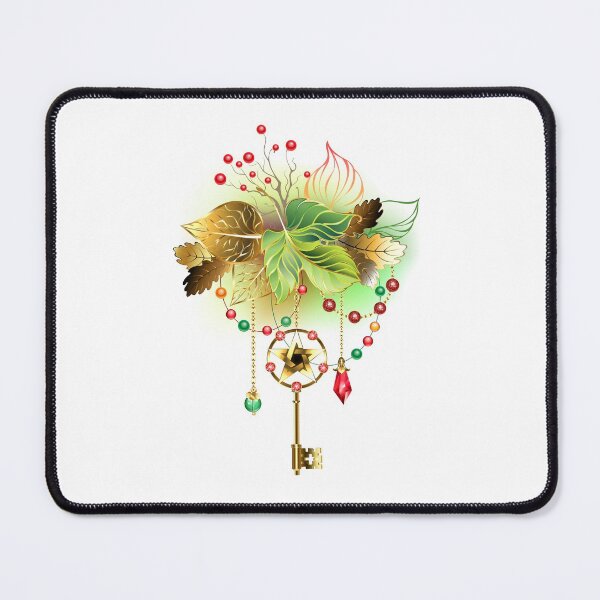 Item preview, Mysterious Key with Autumn Leaves designed and sold by Blackmoon9.