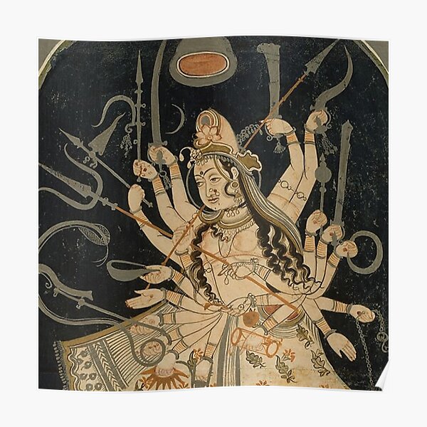 Mahadevi The Great Goddess Ca Poster By Spirit Bug Redbubble