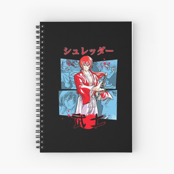 Himura Kenshin Battousai Samurai X Spiral Notebook for Sale by GSunrise