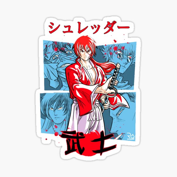 Himura kenshin - Kenshin manga Sticker by ArtSellerWorker