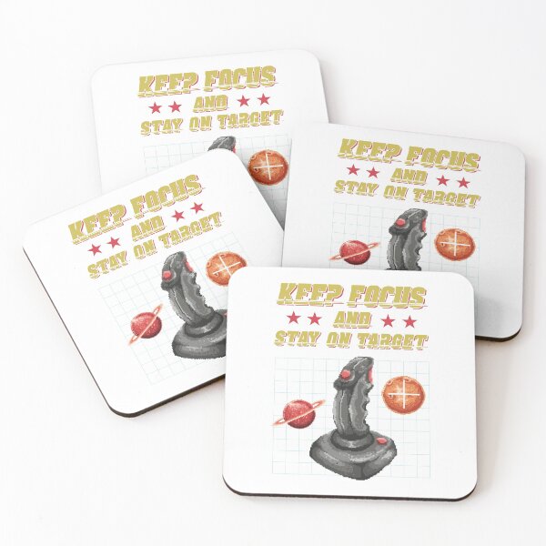 Item preview, Keep Focus And Stay On Target Gaming Retro 8Bit designed and sold by Vector Scout Lab.
