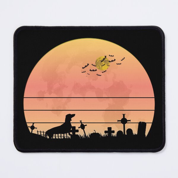 Item preview, Dachshund And Moon Halloween designed and sold by H2O-Shop.