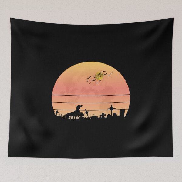 Item preview, Dachshund And Moon Halloween designed and sold by H2O-Shop.
