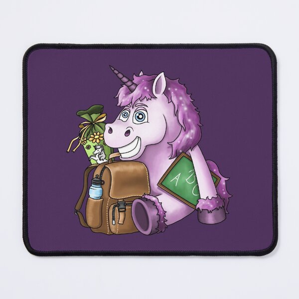Item preview, Unicorn with satchel and school cone designed and sold by ARTemyzz.