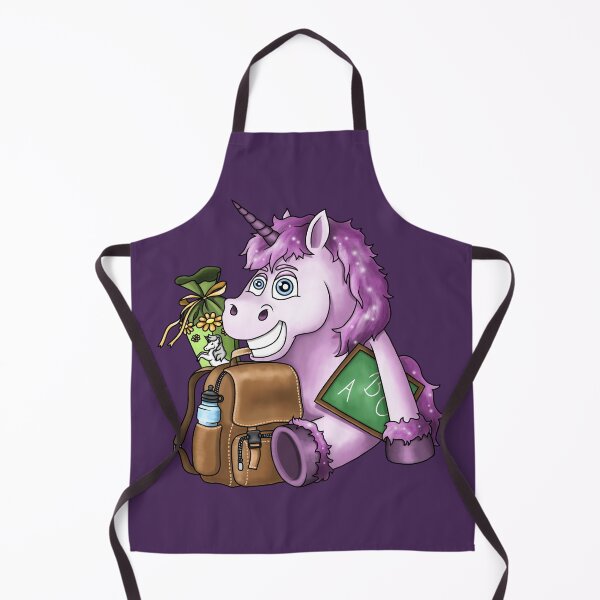 Item preview, Unicorn with satchel and school cone designed and sold by ARTemyzz.