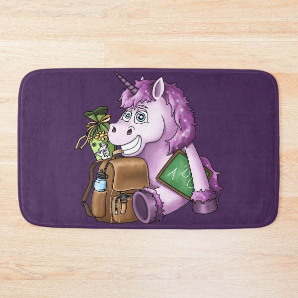 Item preview, Unicorn with satchel and school cone designed and sold by ARTemyzz.