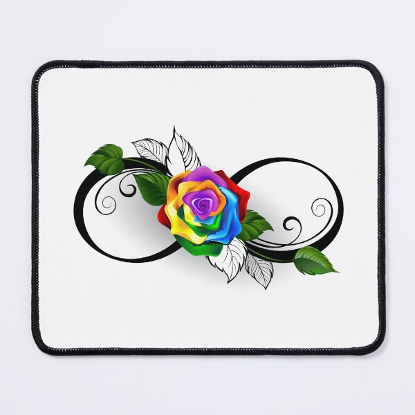 Item preview, Infinity Symbol with Rainbow Rose designed and sold by Blackmoon9.