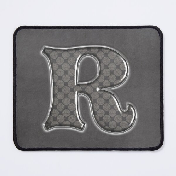 Item preview, Black Polka Dot Letter R Monogram designed and sold by KeeganCreations.