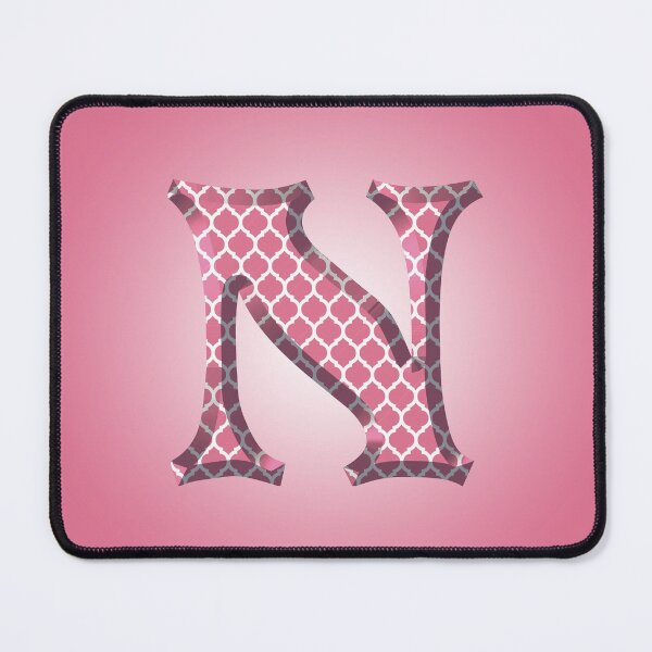 Artikelvorschau, Rosa Quatrefoil Buchstabe N Monogramm entworfen und verkauft von KeeganCreations.