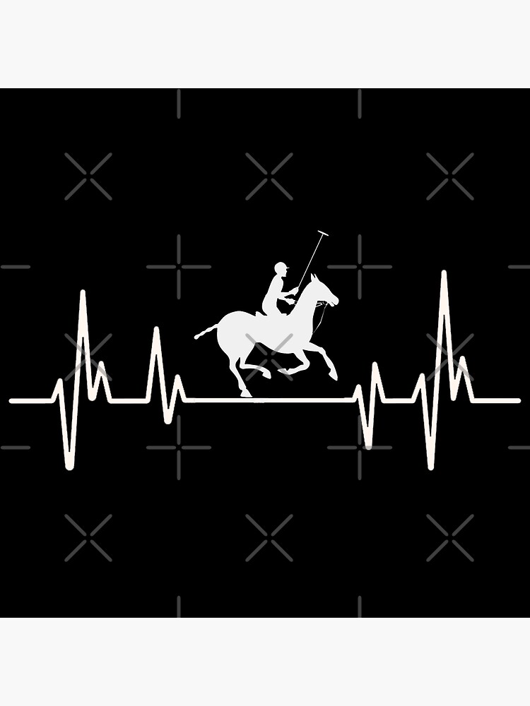 Arena Polo Player Heartbeat Funny Arena Polo Poster For Sale By Amarnisomar Redbubble 