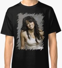 Zeman Michelle Rodriguez - Celebrity (Oil Paint Art) Classic T-Shirt