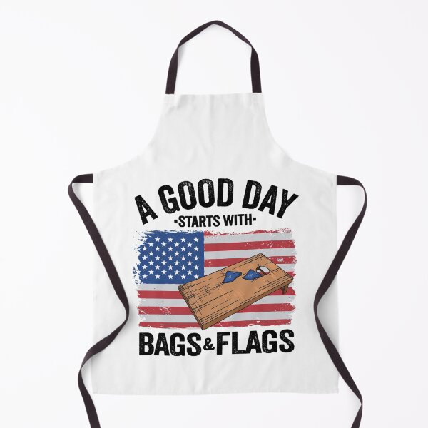 Item preview, A Good Day Starts With Bags & Flags American Flag Cornhole designed and sold by Stronzi.
