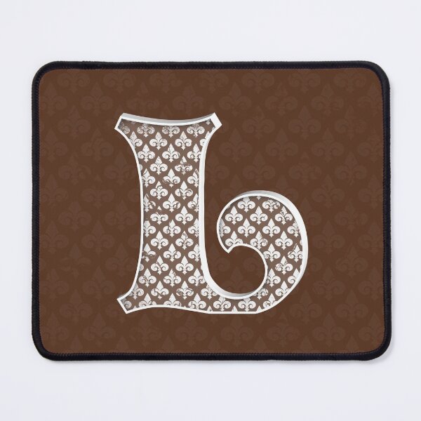 Item preview, Brown Fleur de Lis Letter L Monogram designed and sold by KeeganCreations.