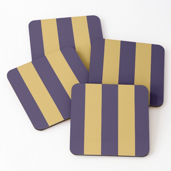 Item preview, Large NAVY and GOLD Vertical STRIPES designed and sold by RachelMacht.