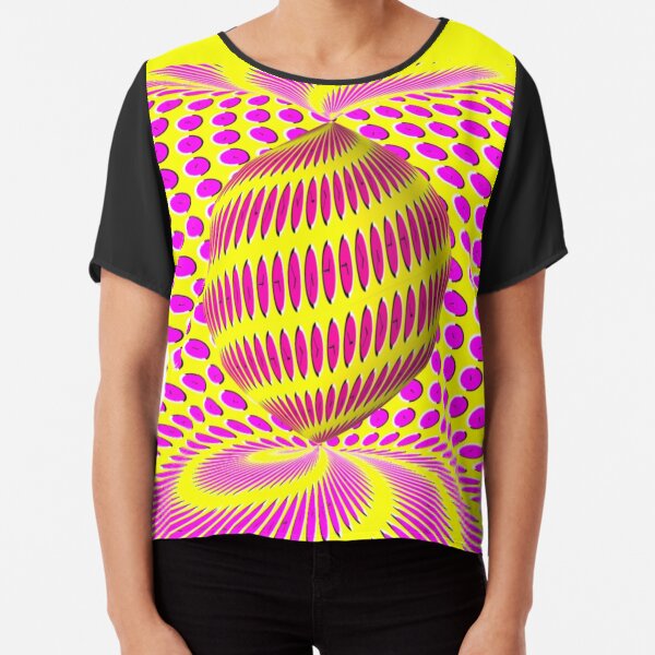 Optical Illusions Op Art Chiffon Top