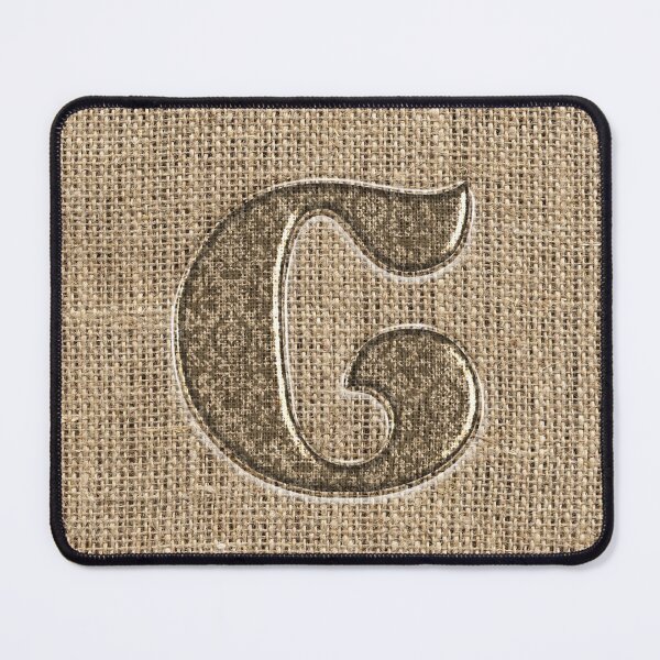 Item preview, Burlap Letter C Monogram designed and sold by KeeganCreations.