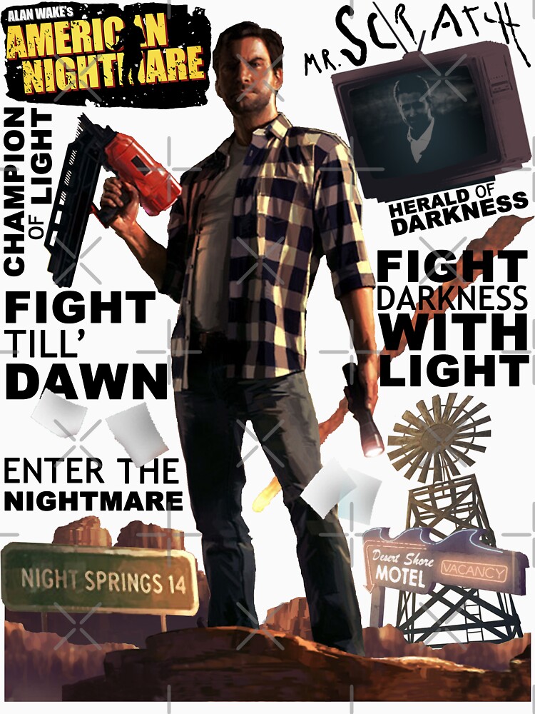 Alan is wearing the shirt from American Nightmare : r/AlanWake