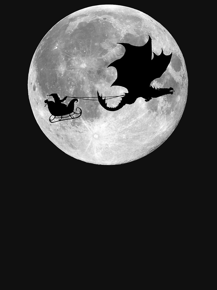 Santa Claus Dragon Rider Sleigh Ride by TheShirtYurt