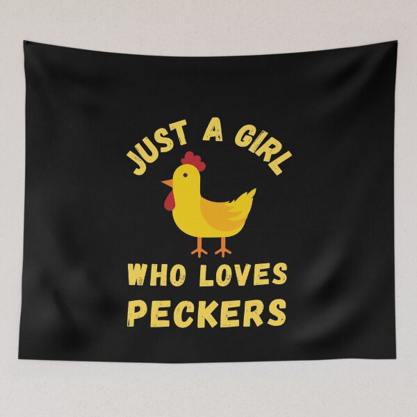 Item preview, Just a girl who loves peckers designed and sold by Designforoz.