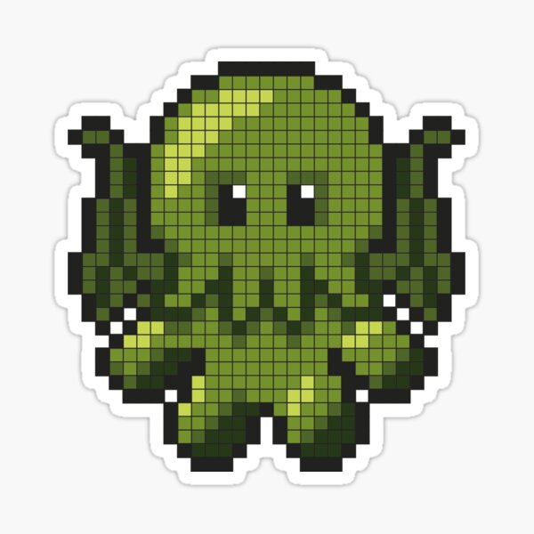 Baby Cthulhu 8bit Sticker