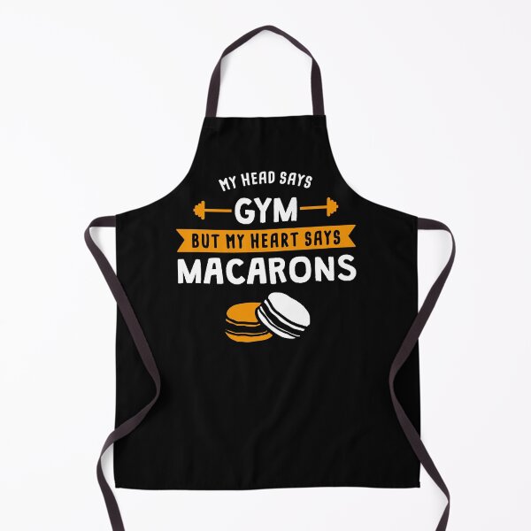 Item preview, My head says Gym but my heart says Macarons designed and sold by lemontee.