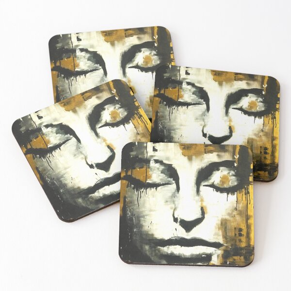 Item preview, Woman in Gold by Polish Artist Gizella Wieloch, Acrylic Painting, 2020 designed and sold by GlobalPixels.