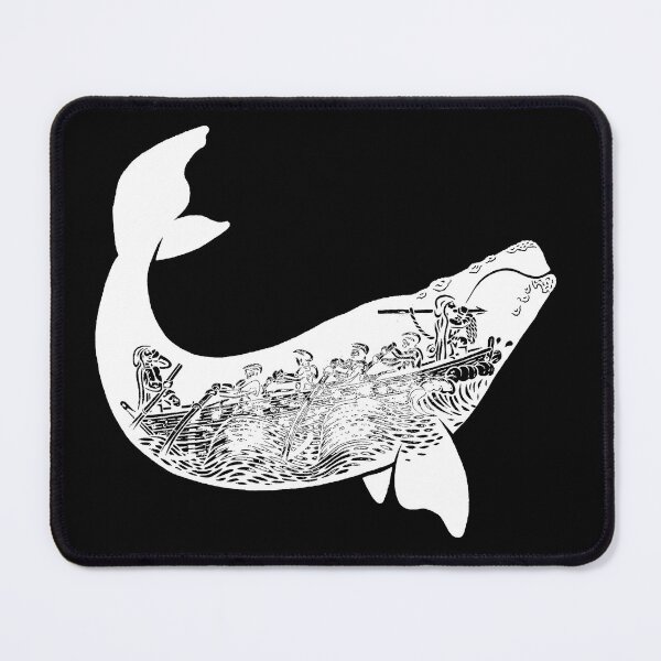 Item preview, white whale and whaler designed and sold by DrTigrou.