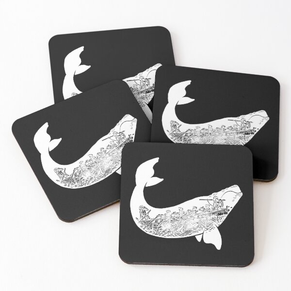 Item preview, white whale and whaler designed and sold by DrTigrou.