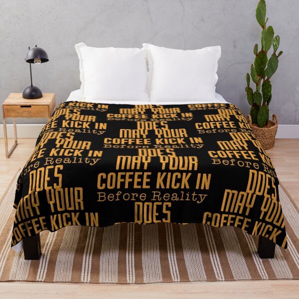 Item preview, May your coffee kick in before reality does - Funny Vegetarian Present For Mom, Dad And Friend designed and sold by Aymanclothings.