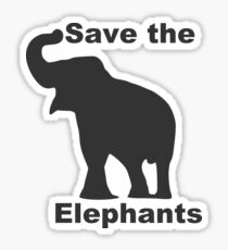 Save the Elephants Sticker