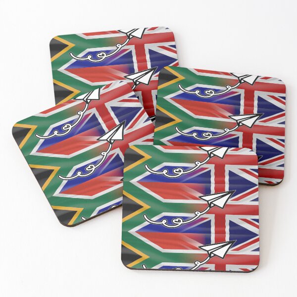 Artikelvorschau, Flugroute Südafrika UK (CLEAN) entworfen und verkauft von SolidEarthArt.