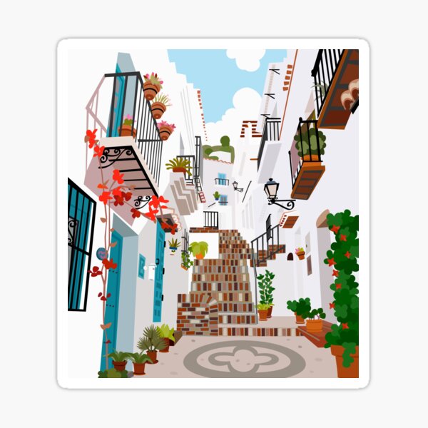 Item preview, Towns Of Malaga Frigiliana designed and sold by Sonia Pascual Izquierdo.