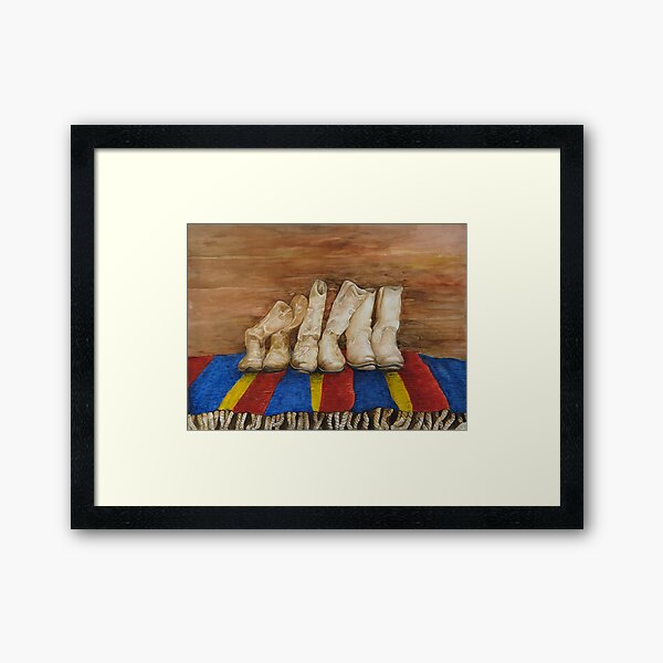 workboots Framed Art Print