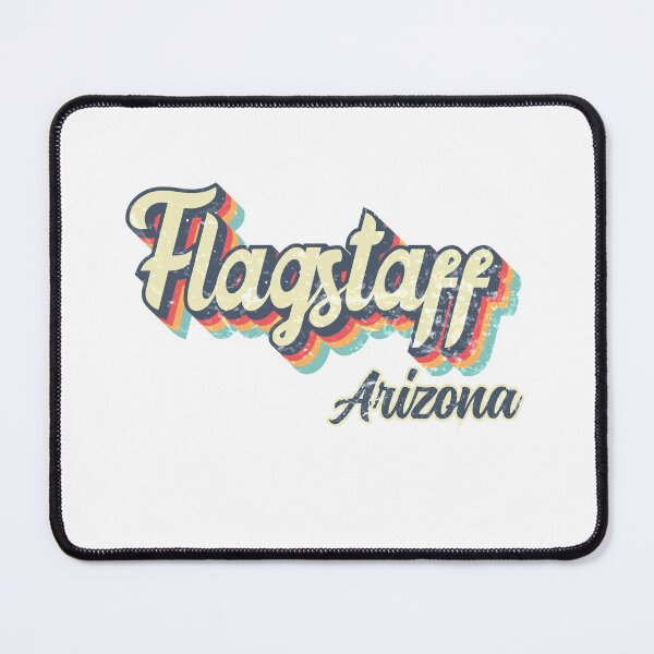 Item preview, Flagstaff City Arizona Retro Vintage 70s rainbow designed and sold by Teelogic.