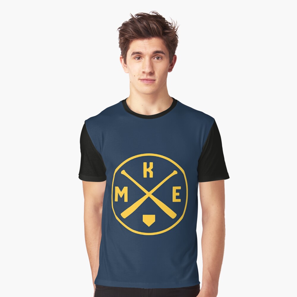 Classic Milwaukee Baseball Bat MKE Patch Classic T-Shirt for Sale by  toutwearapparel