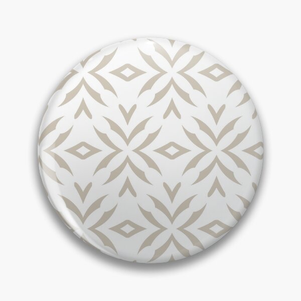 Aperçu de l'œuvre Tan and White Abstract Flower Pattern Coordinates w/ Sherwin Williams 2022 Popular Color Accessible Beige SW 7036 créée et vendue par ColorOfTheYears.
