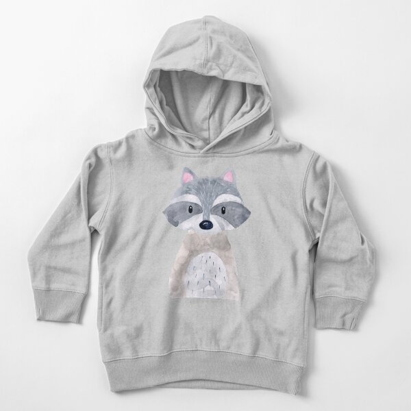 Cute racoon dark Toddler Pullover Hoodie
